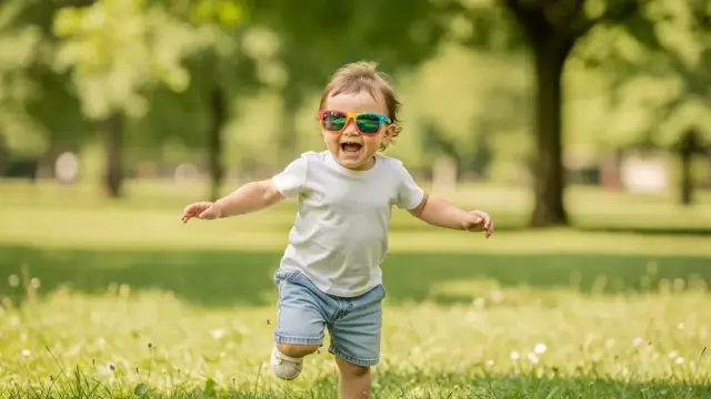 Allergiefreundliche Sonnenbrille für Kinder aus hypoallergenen Materialien und UV-Schutz