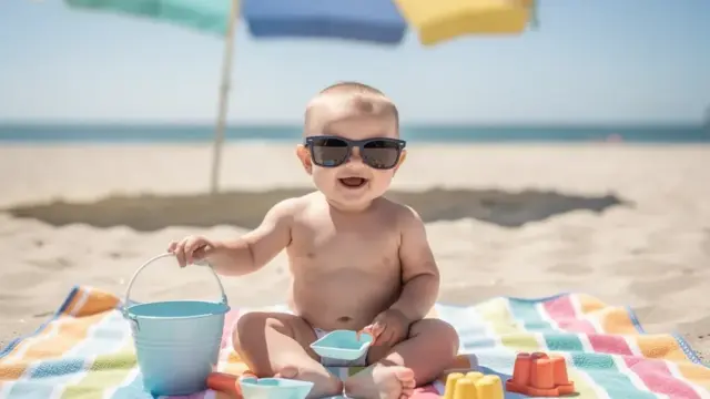 Babys Sonnenbrille mit UV400-Schutz für optimalen Schutz vor UV-Strahlung