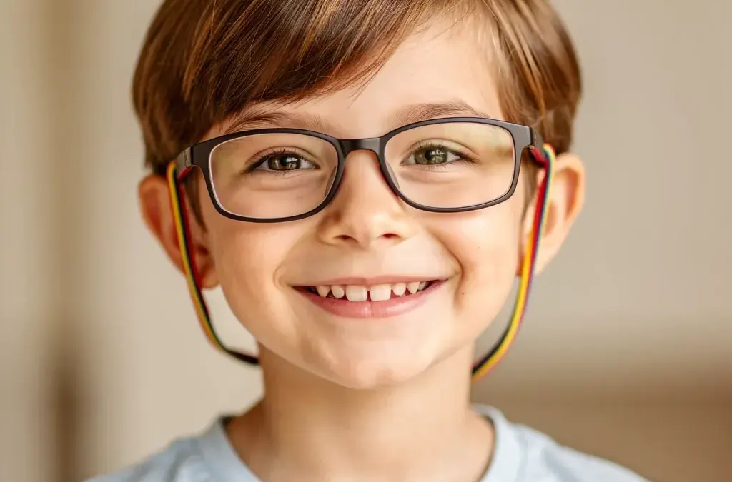 Illustration zum Thema Brillenband kinder anpassen