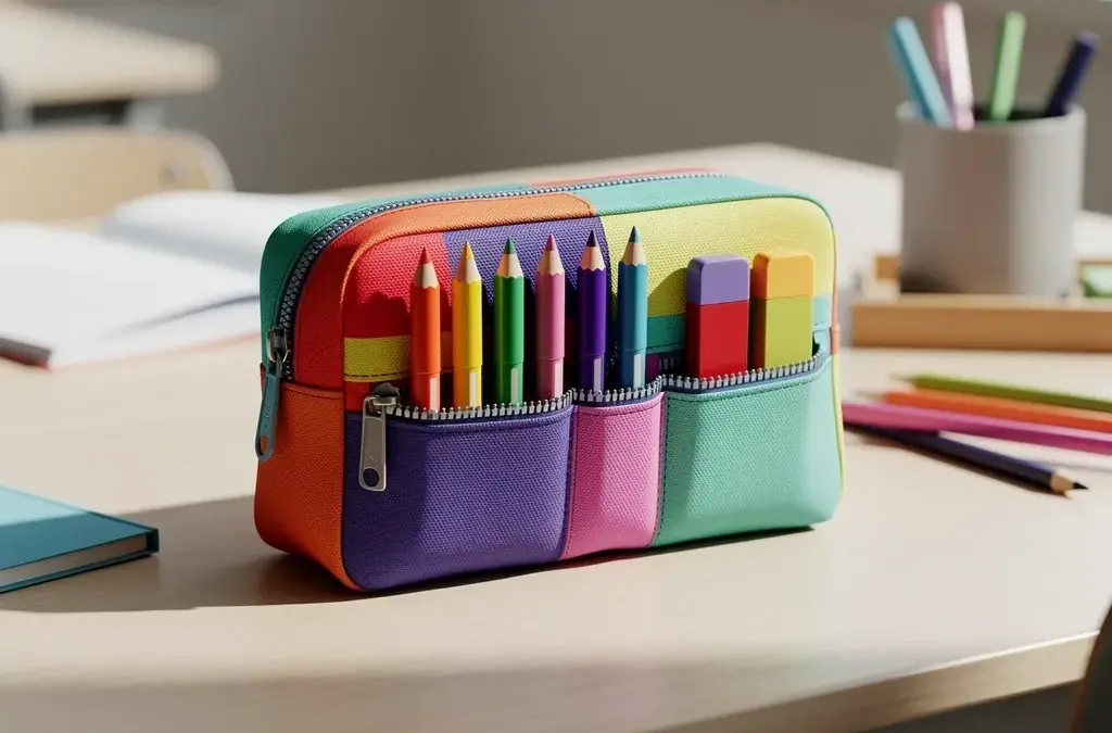 Farbenfrohe Etuis und Aufbewahrungslösungen für Schule und Freizeit
