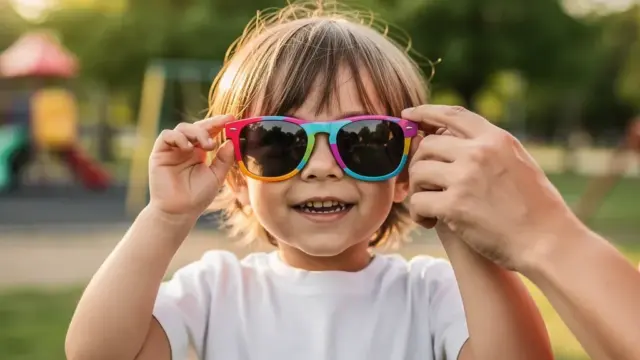 Anpassung von Kinder-Sonnenbrillen für sicheren und bequemen Tragekomfort