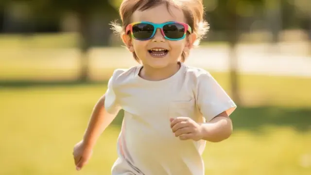 Kinder Sonnenbrille elastisch aus bruchsicheren Materialien für optimalen UV-Schutz und Tragekomfort