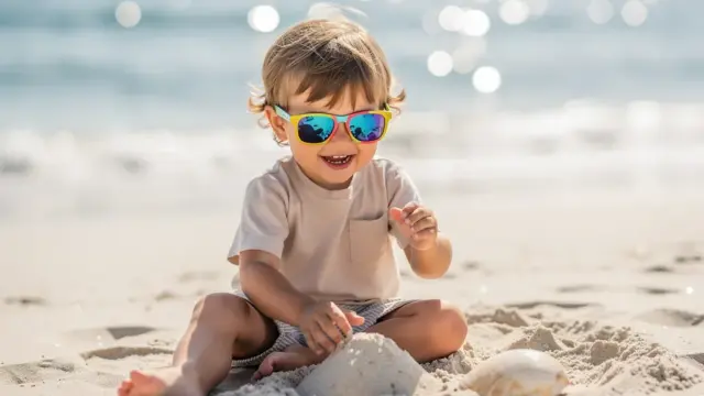 Polarisierte Sonnenbrillen für Kinder schützen effektiv vor UV-Strahlung und Blendung