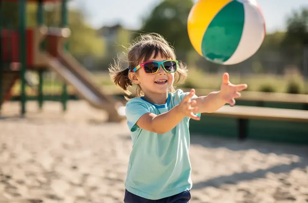 Bunte Kinder Sonnenbrillen im sportlichen Design für optimalen UV-Schutz