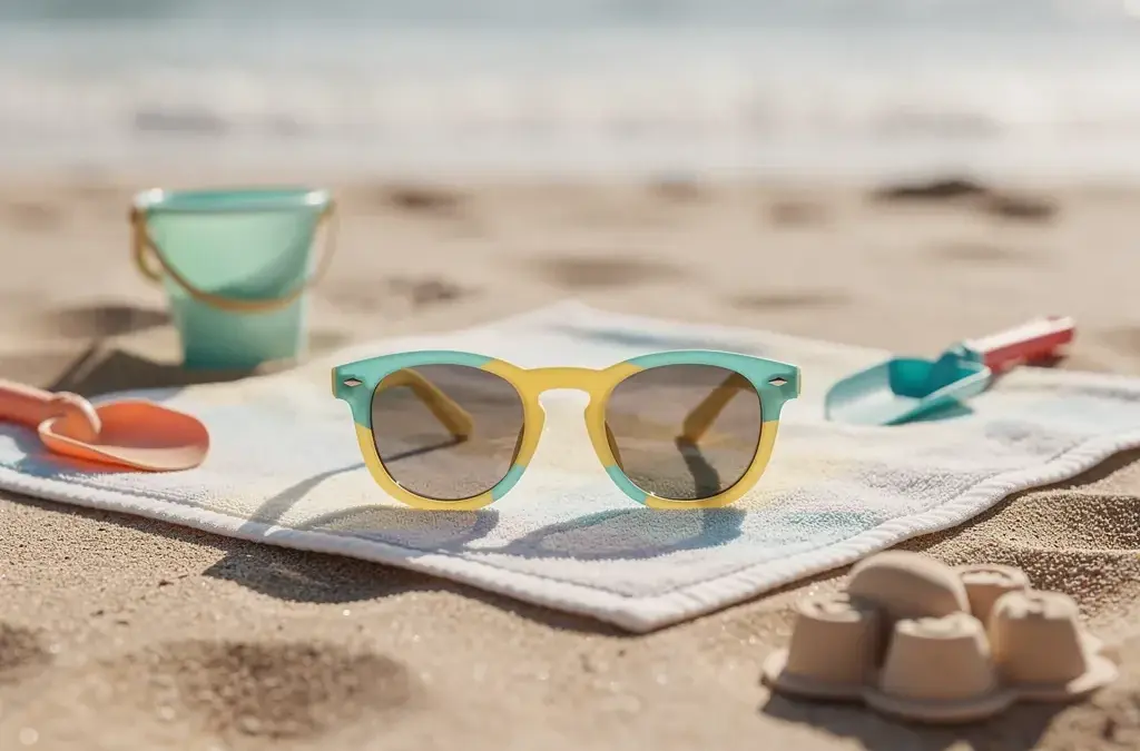 Bunte Kinder Sonnenbrillen-Trends für den Sommer 2024 mit UV-Schutz und verspielten Designs