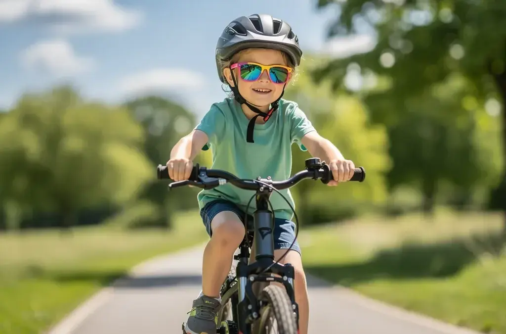 Kinder Sonnenbrille UV Schutz für Radfahrabenteuer im Freien