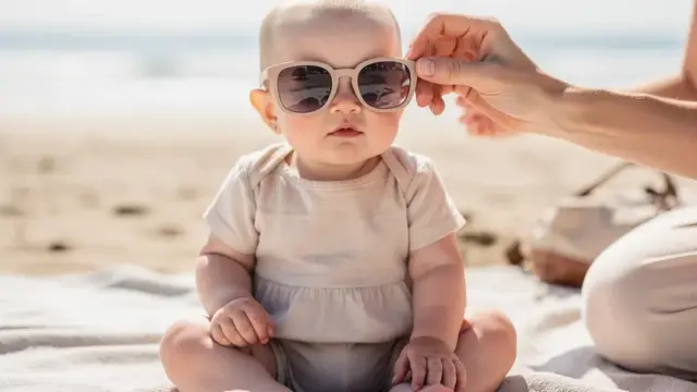 CE-zertifizierte Sonnenbrille für Babys mit effektivem UV-Schutz und schadstofffreien Materialien
