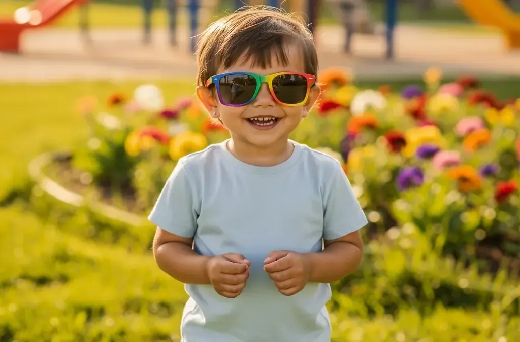 Sonnenbrille für Kinder aus schadstofffreien Materialien für optimalen Schutz