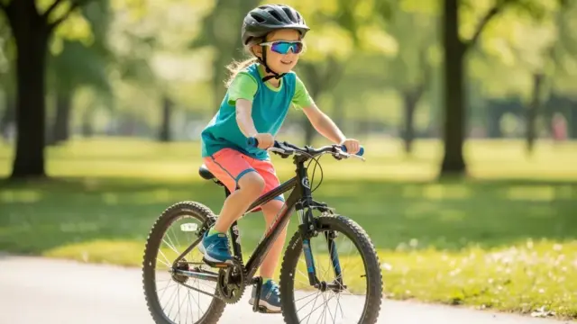 Sonnenbrille für Kinder beim Sport schützt vor UV-Strahlung und augenschädigender Blendung