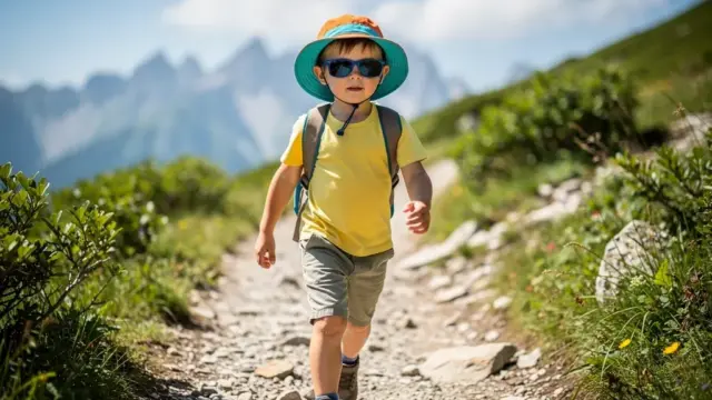 Kinder mit Sonnenbrillen schützen ihre empfindlichen Augen vor UV-Strahlung