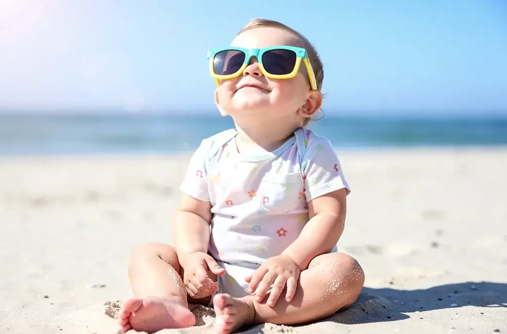 Sonnenbrille für Kleinkinder mit UV-Schutz in stilvollem Design