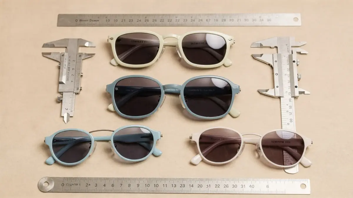 Kindersonnenbrillen in verschiedenen Größen und Passformen zum Thema zu enge Kindersonnenbrille